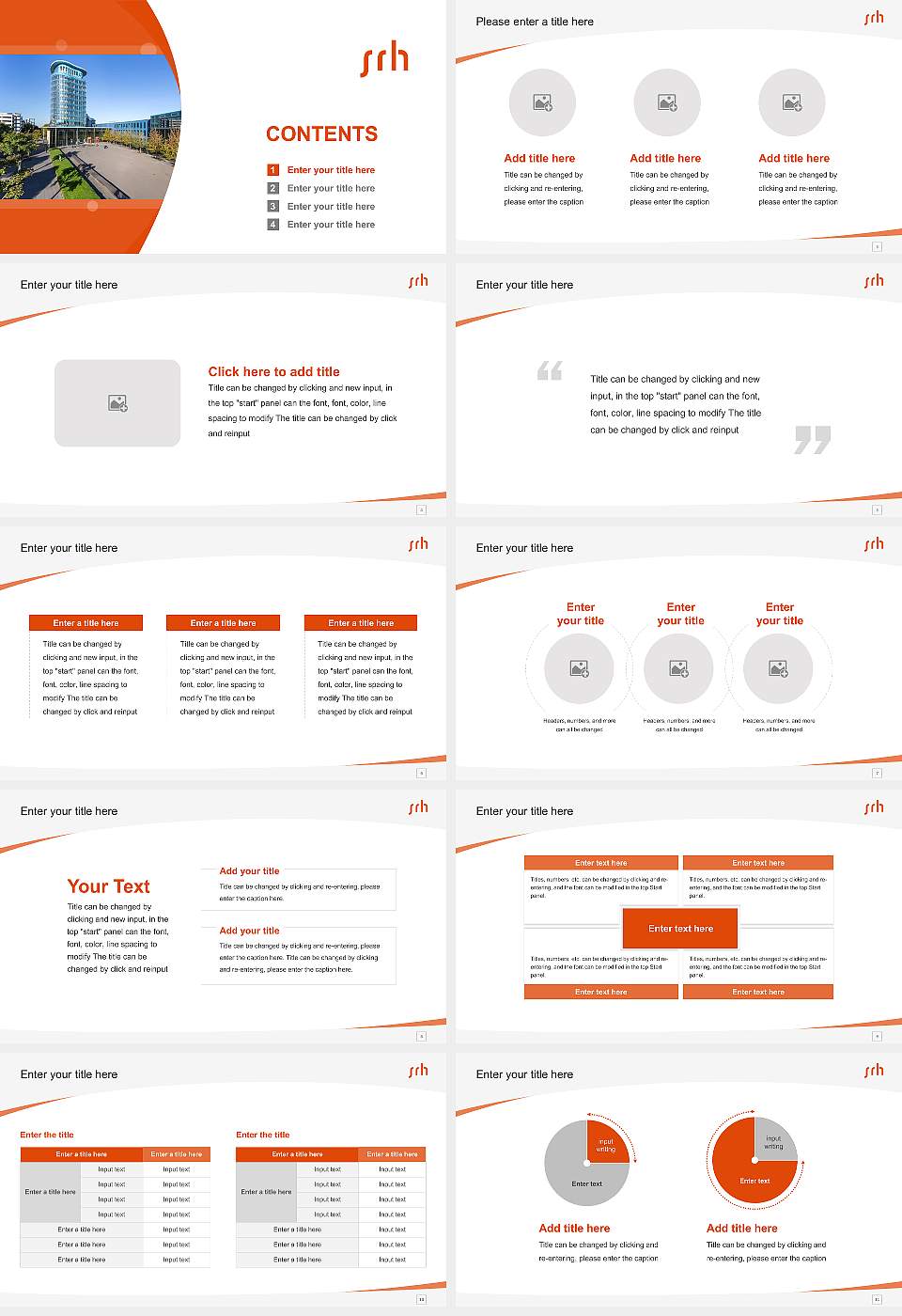 SRH University Heidelberg Course/Courseware Creation PPT Template16:9 ratio PPT effect preview image2