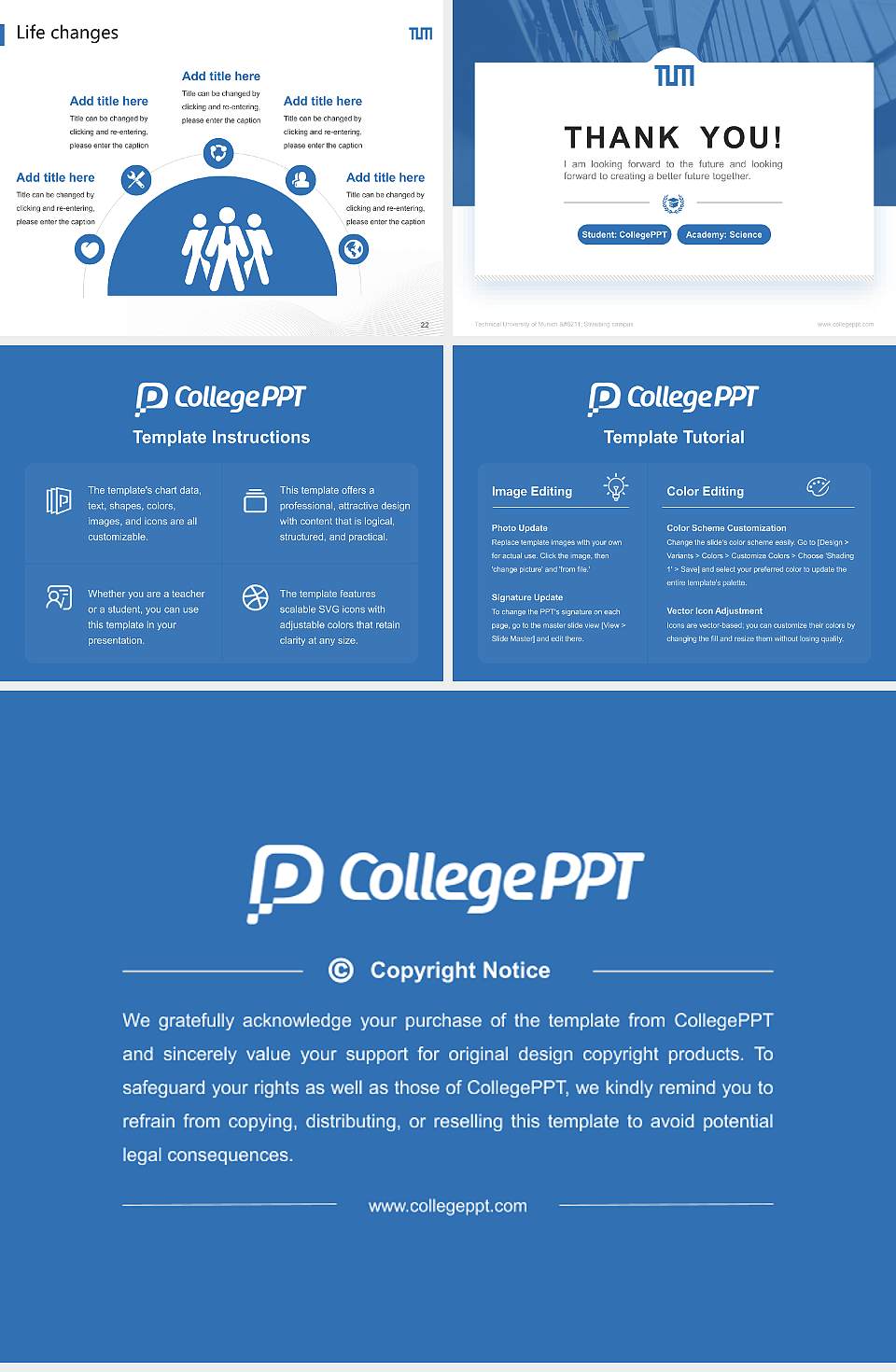 Technical University of Munich – Straubing campus National Scholarship Defense PPT Template4:3 ratio PPT effect preview image4