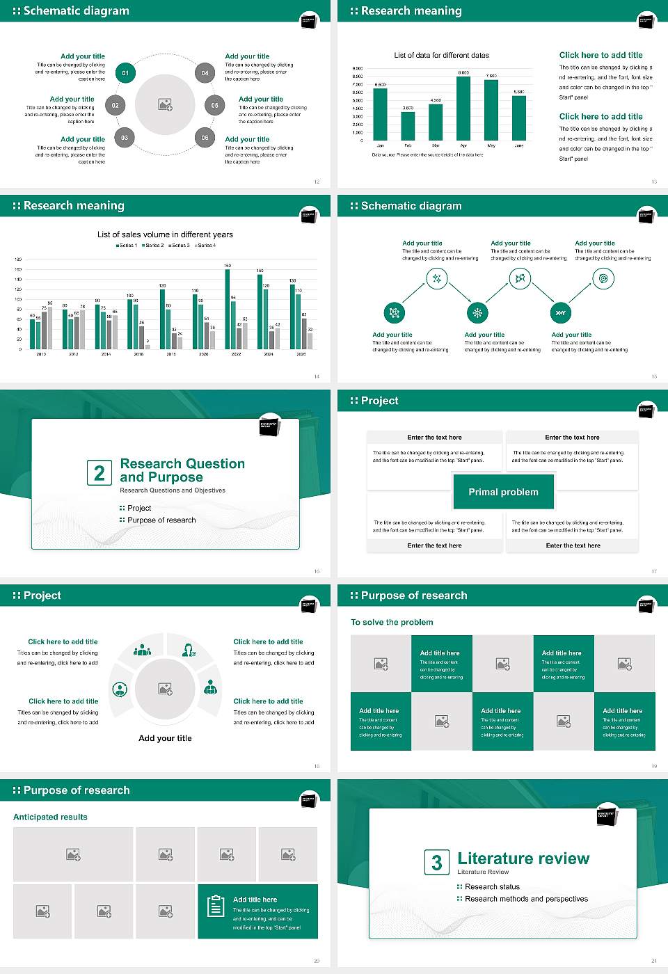 University of Erfurt Graduation Thesis Defense PPT Template16:9 ratio PPT effect preview image3