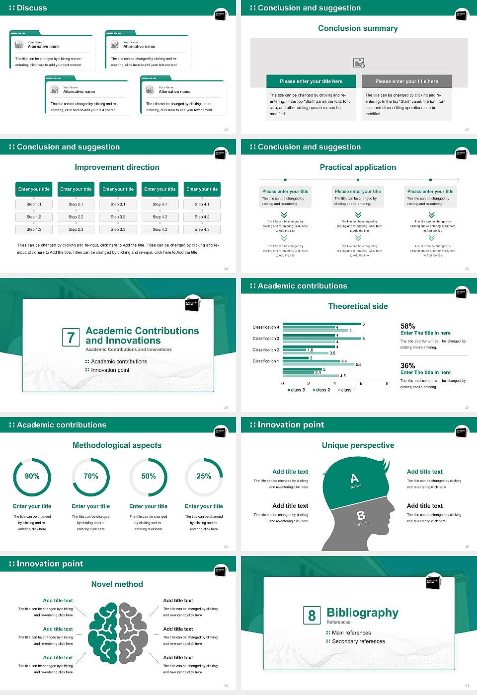 University of Erfurt Graduation Thesis Defense PPT Template16:9 ratio PPT effect preview image6