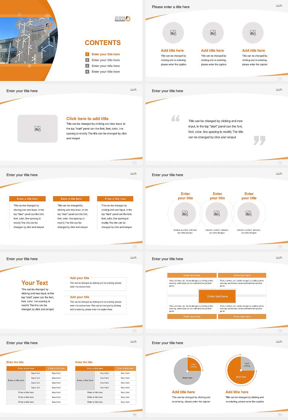 Rosenheim Technical University of Applied Sciences – Mühldorf am Inn campus Course/Courseware Creation PPT Template16:9 ratio PPT effect preview image2