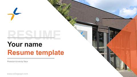 Protestant University Tabor Resume PPT Template