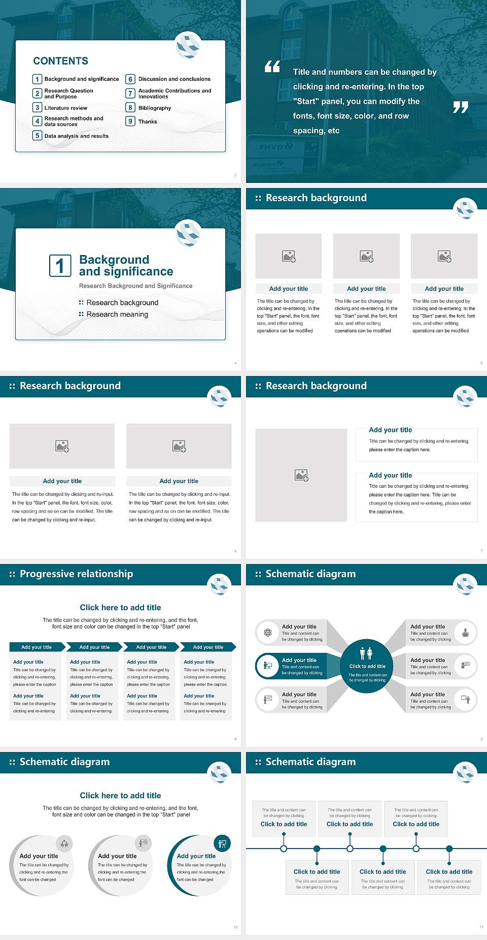 University of Applied Sciences for Administration and Service in Schleswig-Holstein Graduation Thesis Defense PPT Template4:3 ratio PPT effect preview image2