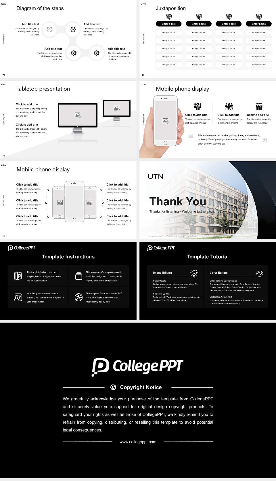 Technical University of Nuremberg Competition/Entrepreneurship Contest PPT Template16:9 ratio PPT effect preview image9