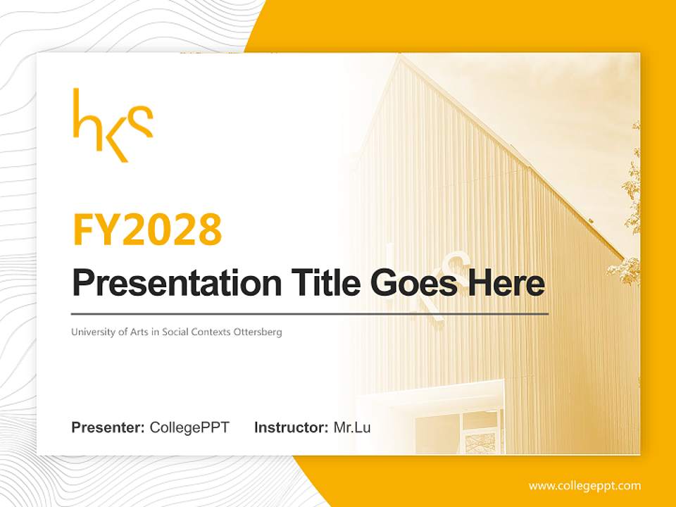 University of Arts in Social Contexts Ottersberg Academic Presentation/Research Findings Report PPT Template4:3 ratio PPT effect preview image5