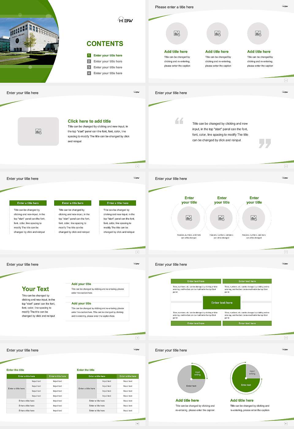 University of Applied Sciences for the Bavarian Economy Course/Courseware Creation PPT Template16:9 ratio PPT effect preview image2