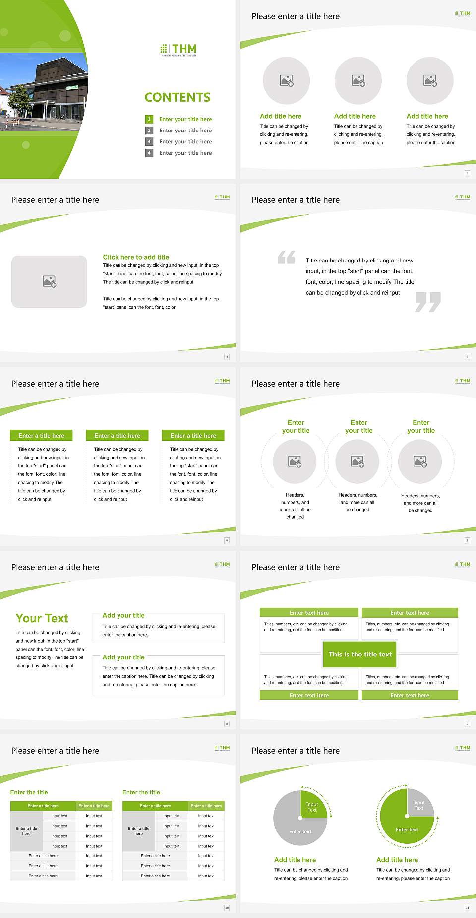 University of Applied Sciences Mittelhessen (THM) – Friedberg campus Course/Courseware Creation PPT Template4:3 ratio PPT effect preview image2