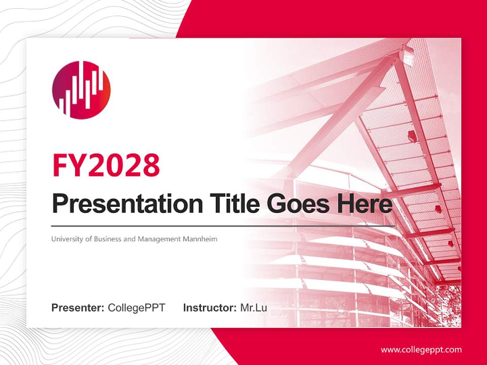 University of Business and Management Mannheim Academic Presentation/Research Findings Report PPT Template4:3 ratio PPT effect preview image5