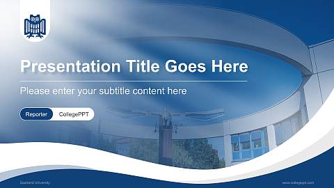 Saarland University Lecture Sharing and Networking Event PPT Template