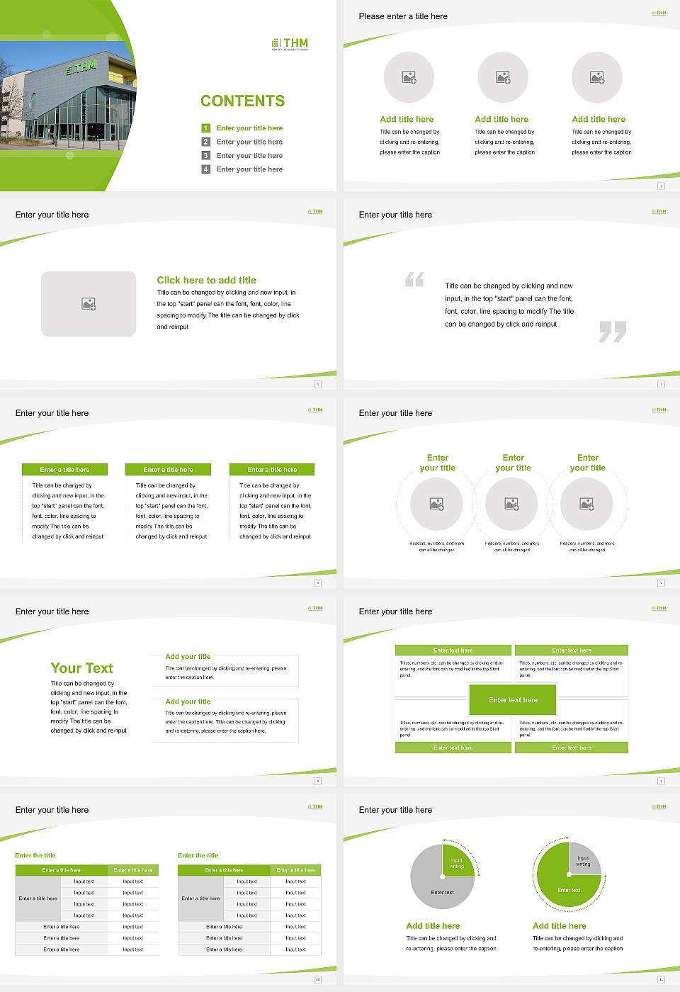 University of Applied Sciences Mittelhessen (THM) Course/Courseware Creation PPT Template16:9 ratio PPT effect preview image2