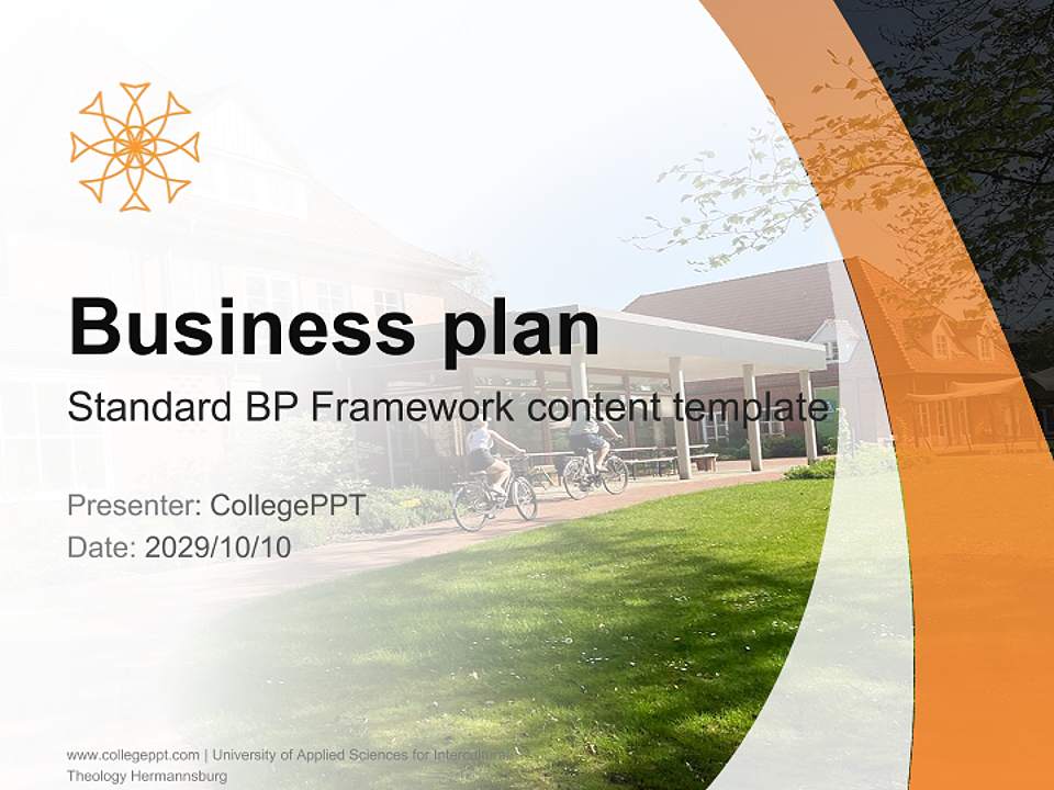 University of Applied Sciences for Intercultural Theology Hermannsburg Competition/Entrepreneurship Contest PPT Template4:3 ratio PPT effect preview image9