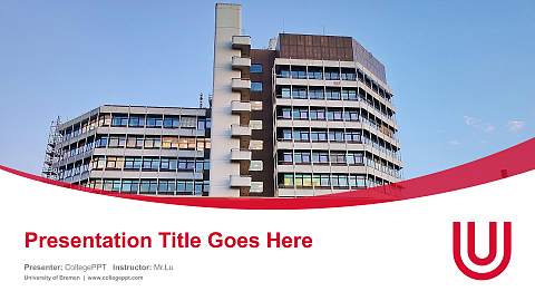University of Bremen Course/Courseware Creation PPT Template