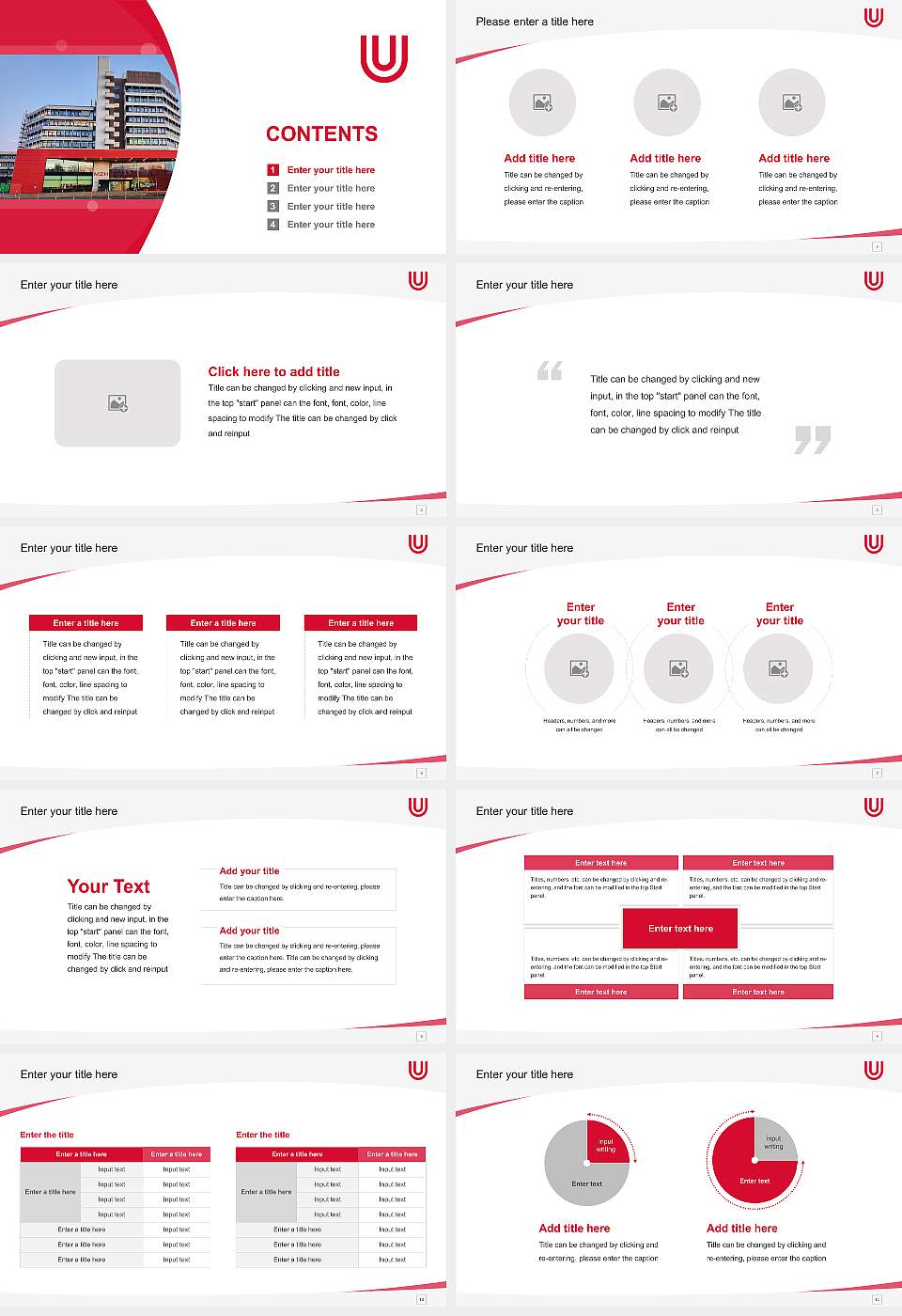 University of Bremen Course/Courseware Creation PPT Template16:9 ratio PPT effect preview image2