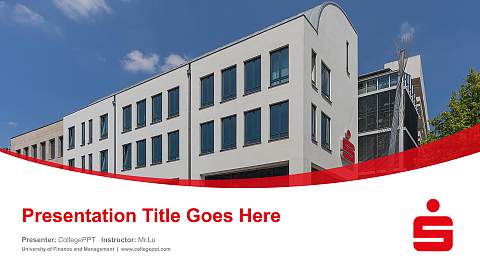University of Finance and Management Course/Courseware Creation PPT Template