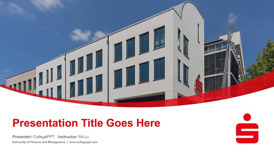 University of Finance and Management Course/Courseware Creation PPT Template16:9 ratio PPT effect preview image