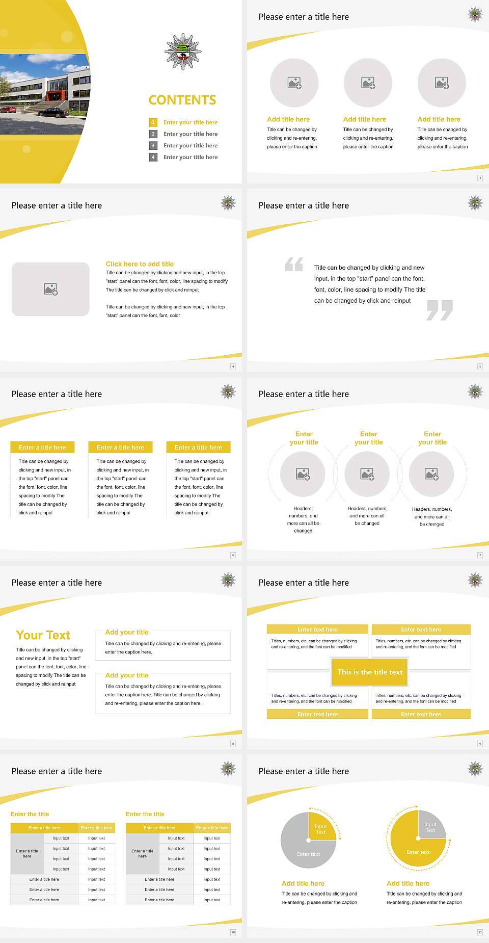 Saxony-Anhalt Police University of Applied Sciences Course/Courseware Creation PPT Template4:3 ratio PPT effect preview image2