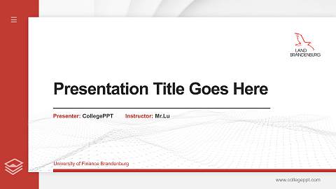 University of Finance Brandenburg Thesis Proposal/Graduation Defense PPT Template