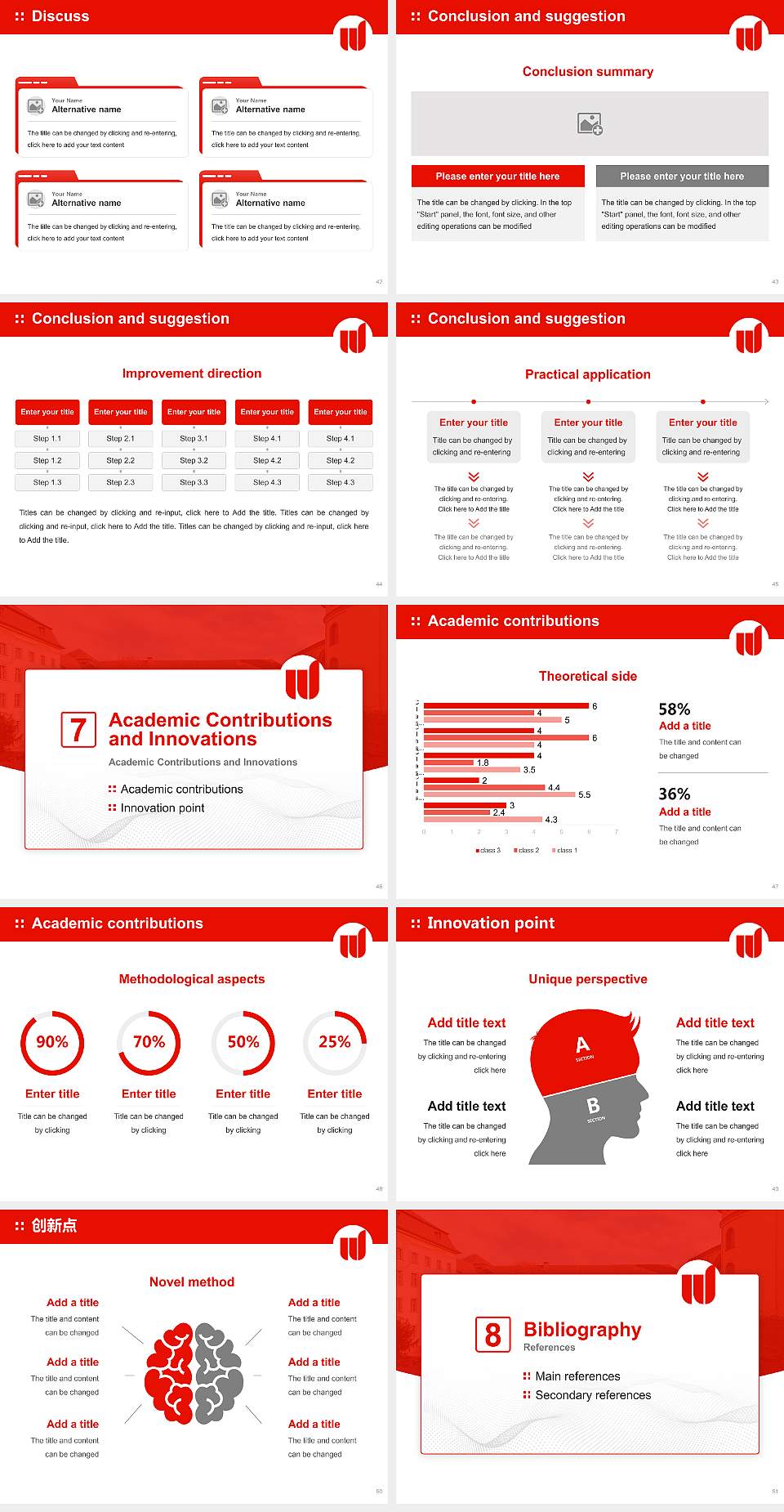 University of Education Weingarten Graduation Thesis Defense PPT Template4:3 ratio PPT effect preview image6