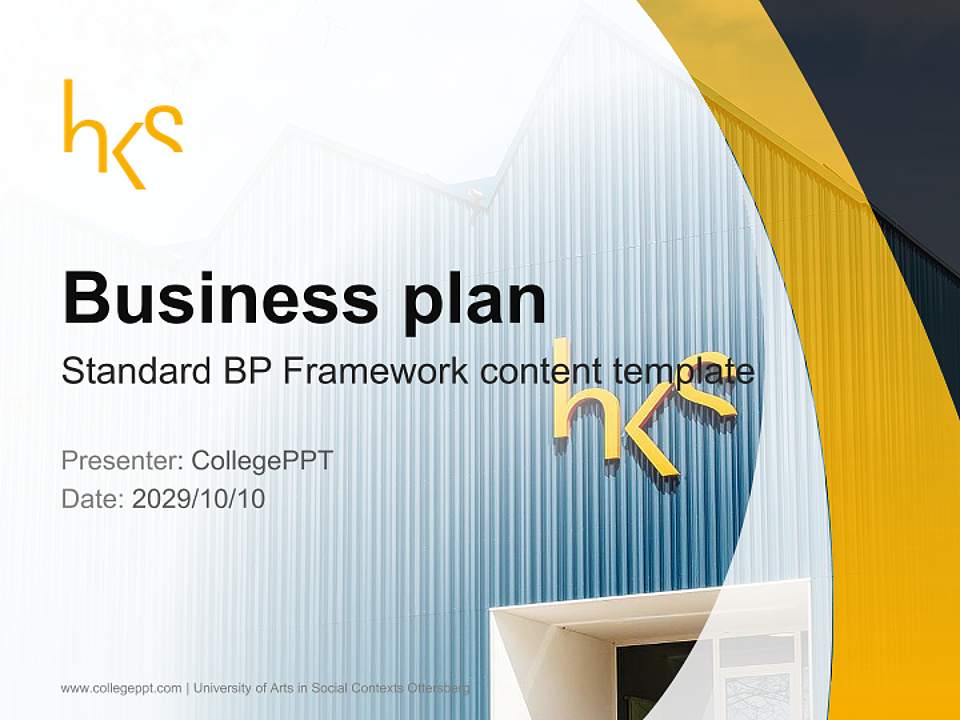 University of Arts in Social Contexts Ottersberg Competition/Entrepreneurship Contest PPT Template4:3 ratio PPT effect preview image9