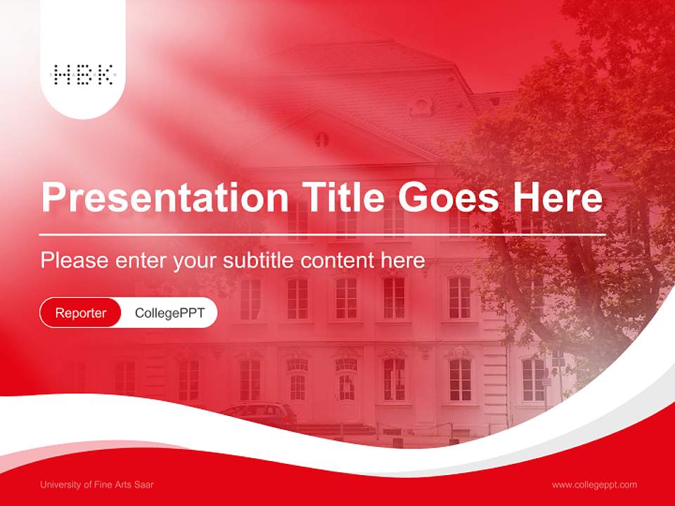 University of Fine Arts Saar Lecture Sharing and Networking Event PPT Template4:3 ratio PPT effect preview image4