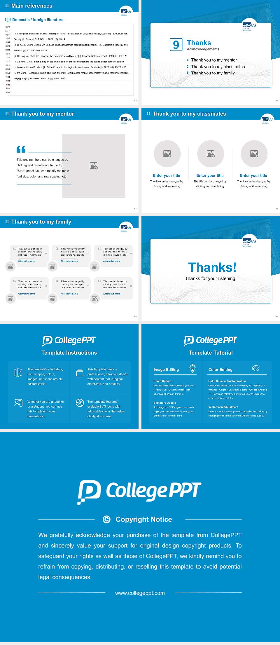 University of Applied Sciences Weserbergland Graduation Thesis Defense PPT Template4:3 ratio PPT effect preview image7