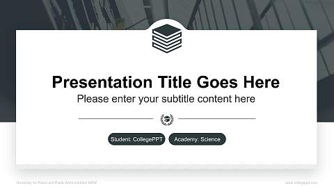 University for Police and Public Administration NRW National Scholarship Defense PPT Template