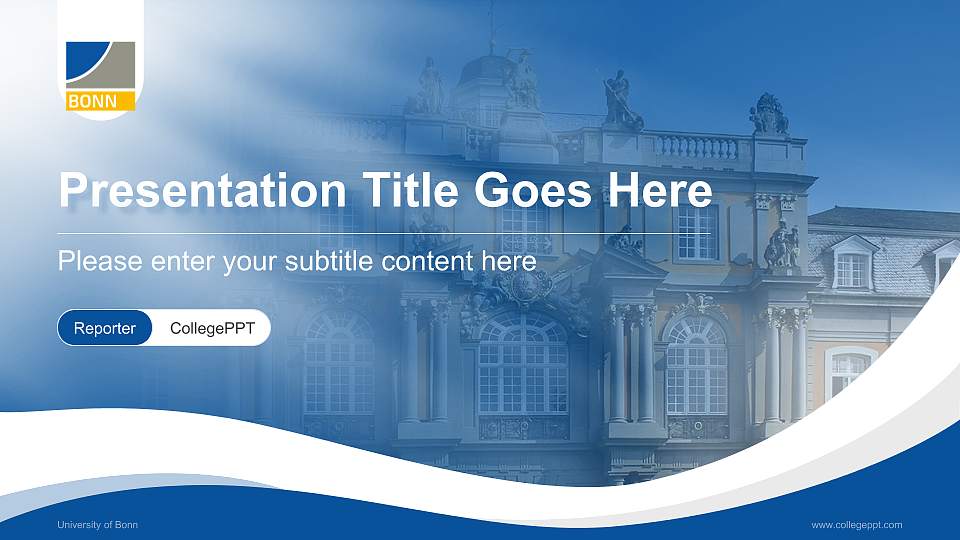 University of Bonn Lecture Sharing and Networking Event PPT Template16:9 ratio PPT effect preview image