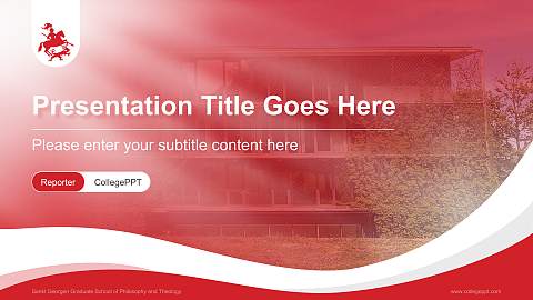 Sankt Georgen Graduate School of Philosophy and Theology Lecture Sharing and Networking Event PPT Template