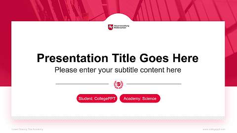 Lower Saxony Tax Academy National Scholarship Defense PPT Template