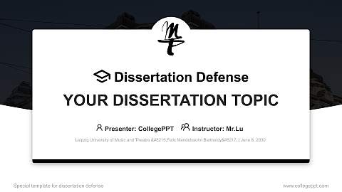 Leipzig University of Music and Theatre ‘Felix Mendelssohn Bartholdy’ Graduation Thesis Defense PPT Template