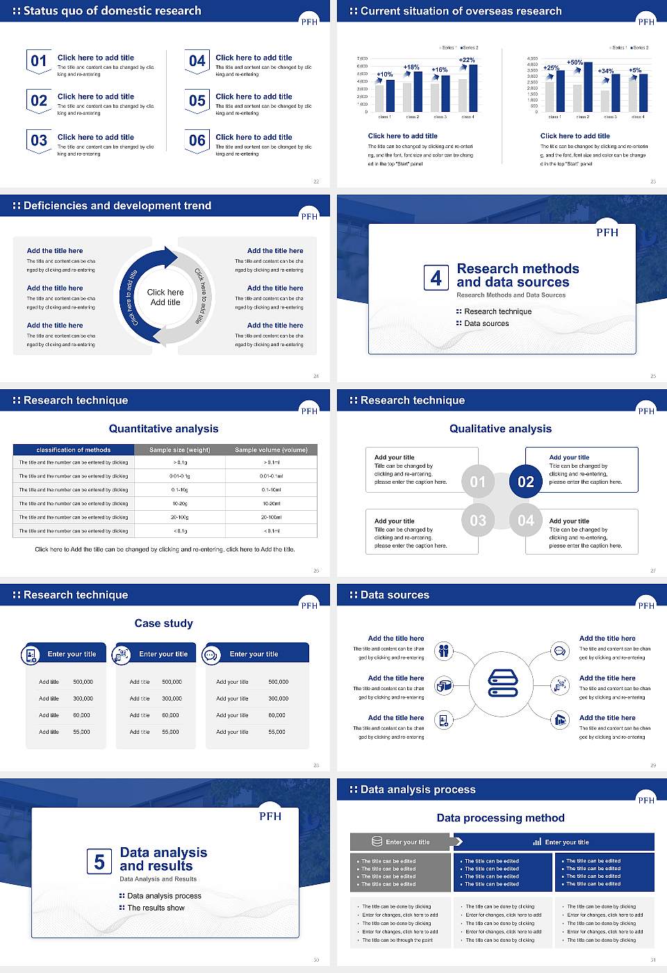 PFH Private University Göttingen Graduation Thesis Defense PPT Template16:9 ratio PPT effect preview image4