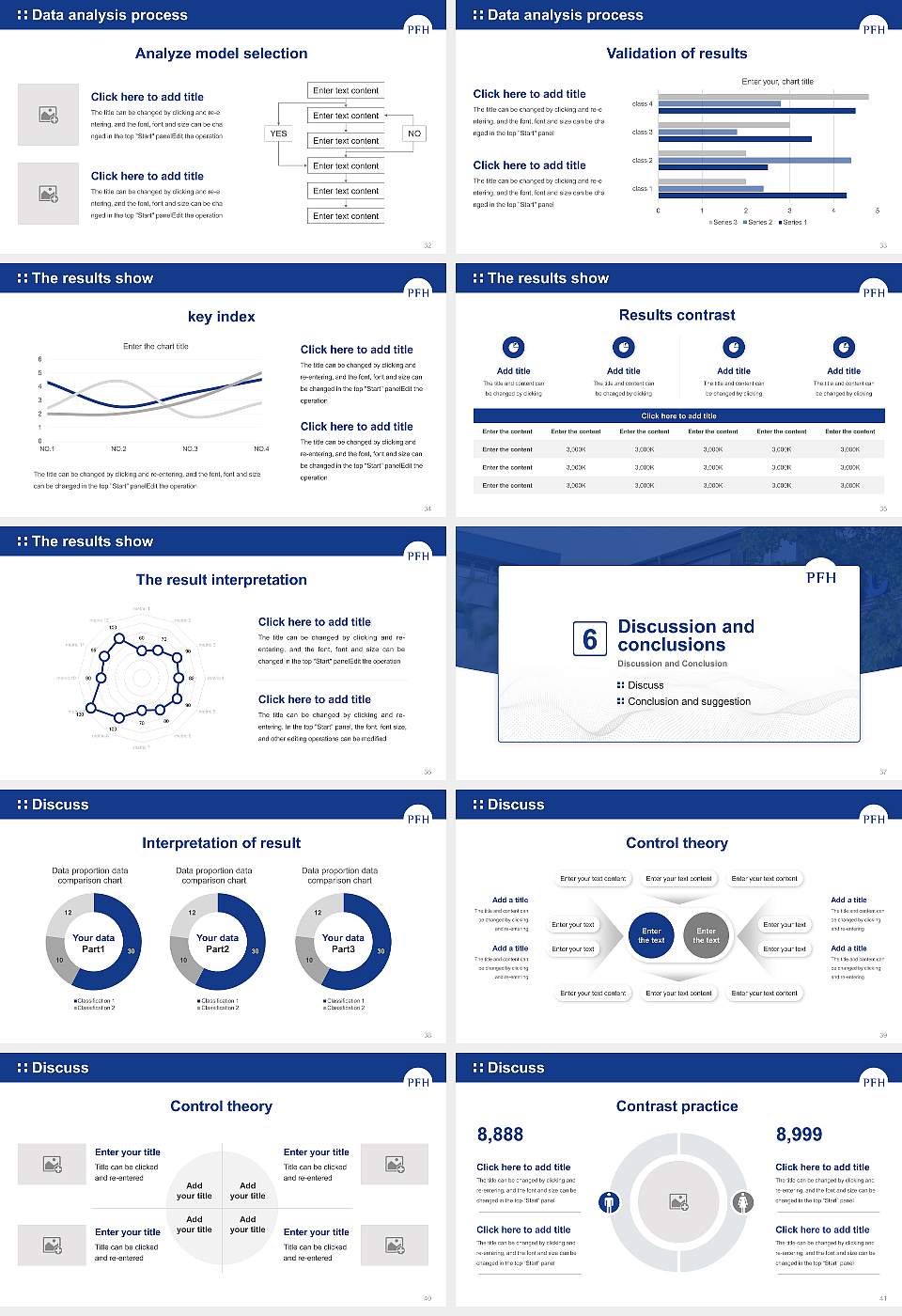 PFH Private University Göttingen Graduation Thesis Defense PPT Template16:9 ratio PPT effect preview image5