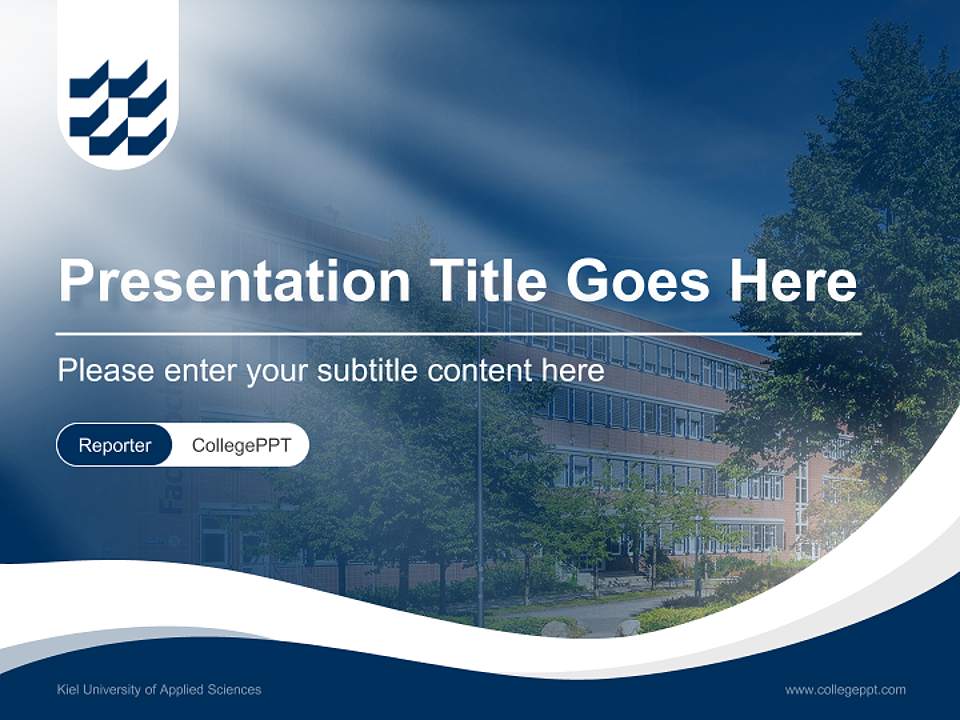 Kiel University of Applied Sciences Lecture Sharing and Networking Event PPT Template4:3 ratio PPT effect preview image4