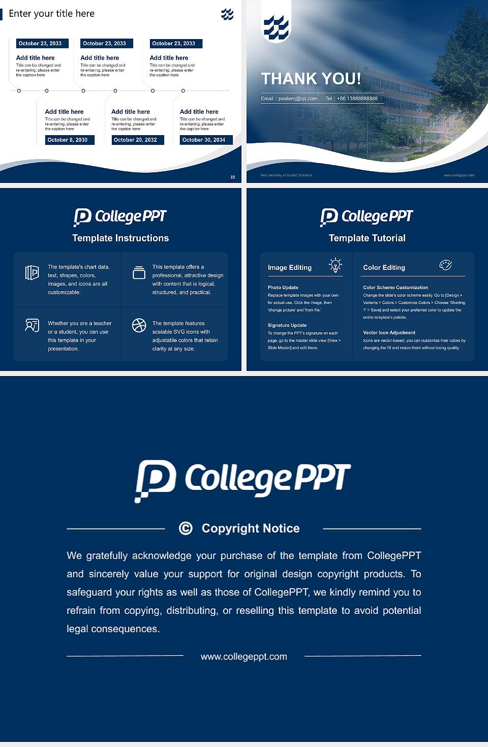 Kiel University of Applied Sciences Lecture Sharing and Networking Event PPT Template4:3 ratio PPT effect preview image4