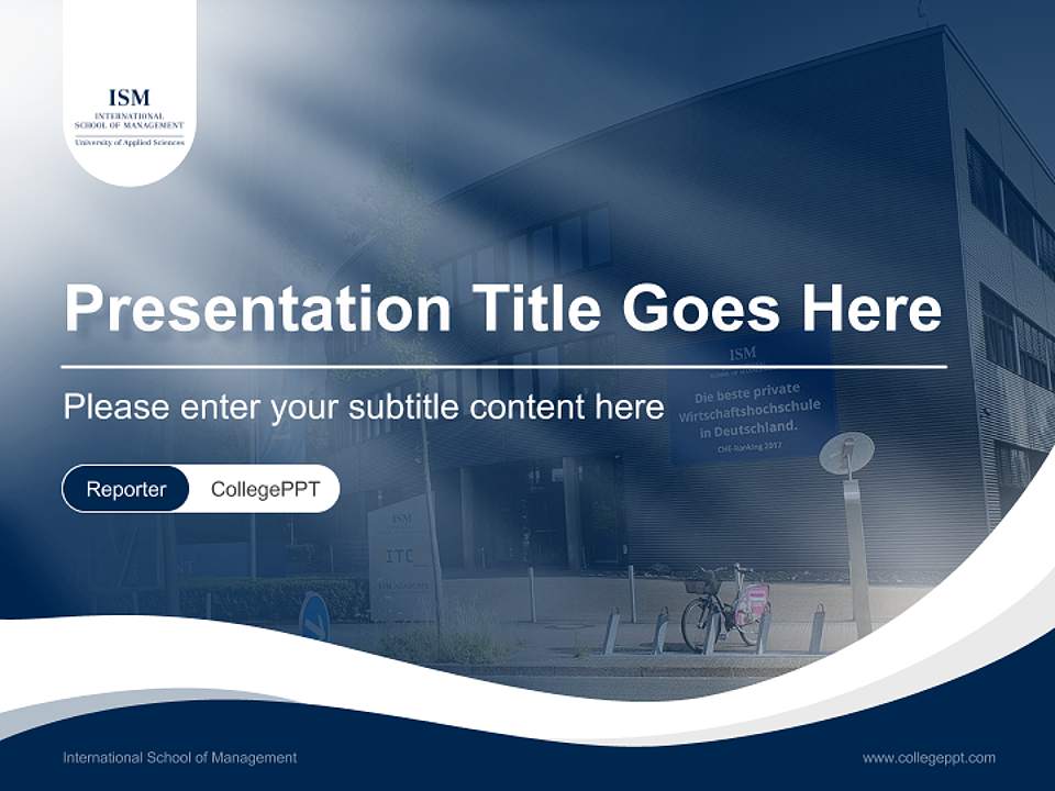 International School of Management Lecture Sharing and Networking Event PPT Template4:3 ratio PPT effect preview image4