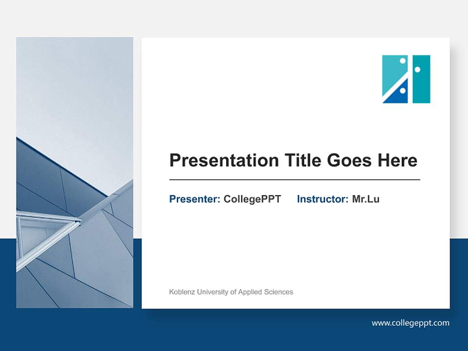 Koblenz University of Applied Sciences General PPT Template4:3 ratio PPT effect preview image6
