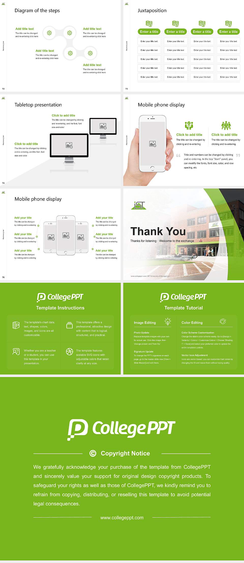 IST University of Management Competition/Entrepreneurship Contest PPT Template4:3 ratio PPT effect preview image9