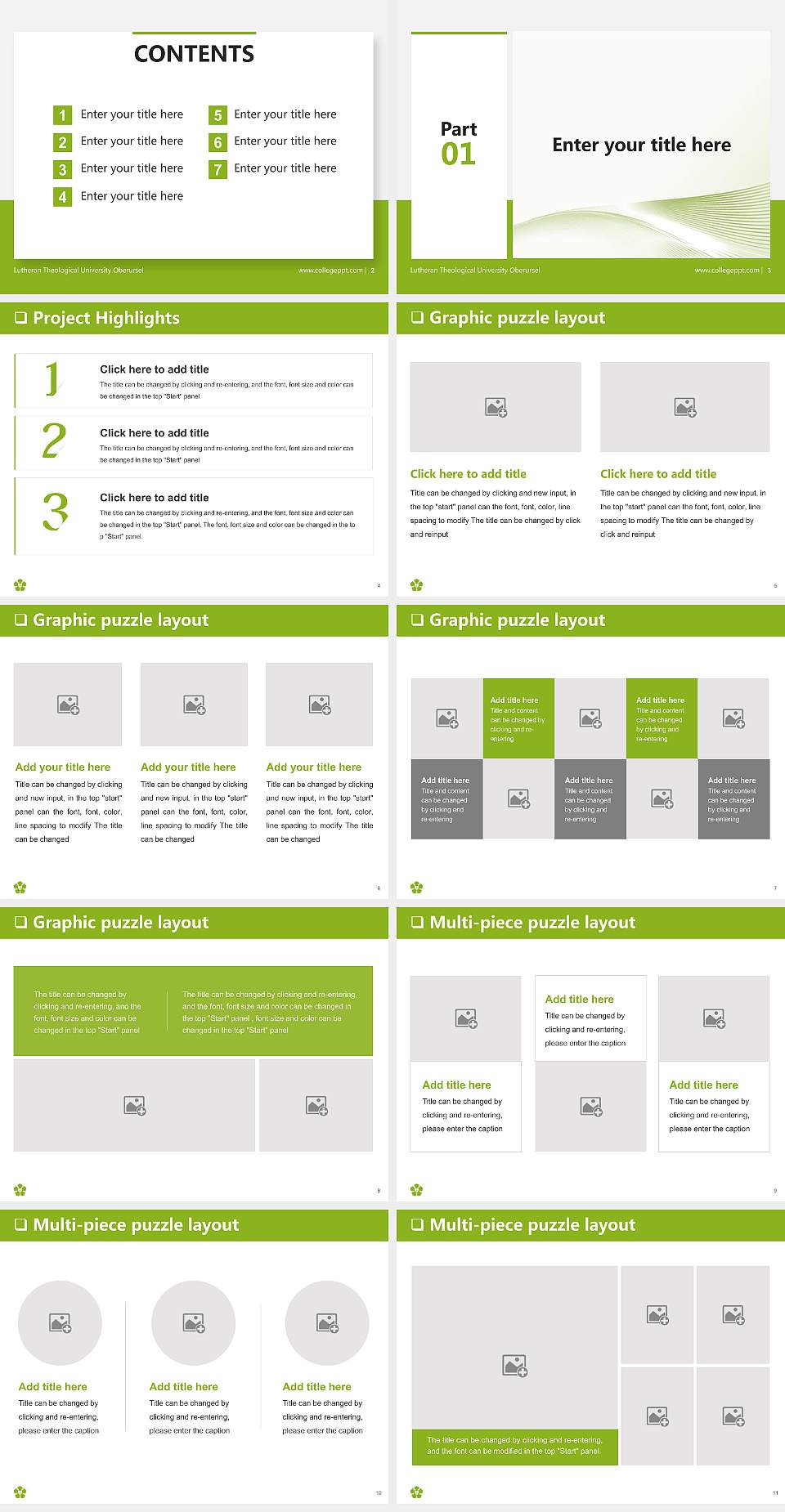 Lutheran Theological University Oberursel General PPT Template4:3 ratio PPT effect preview image2