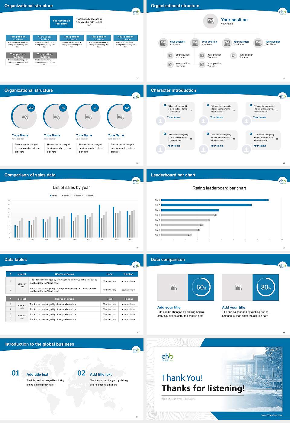 Protestant University of Applied Sciences Berlin Academic Presentation/Research Findings Report PPT Template16:9 ratio PPT effect preview image4