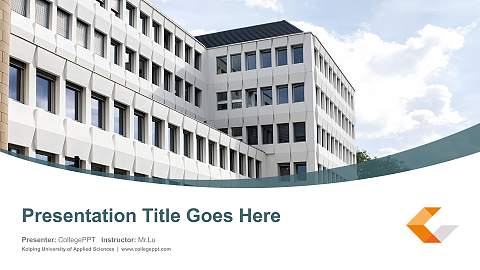 Kolping University of Applied Sciences Course/Courseware Creation PPT Template