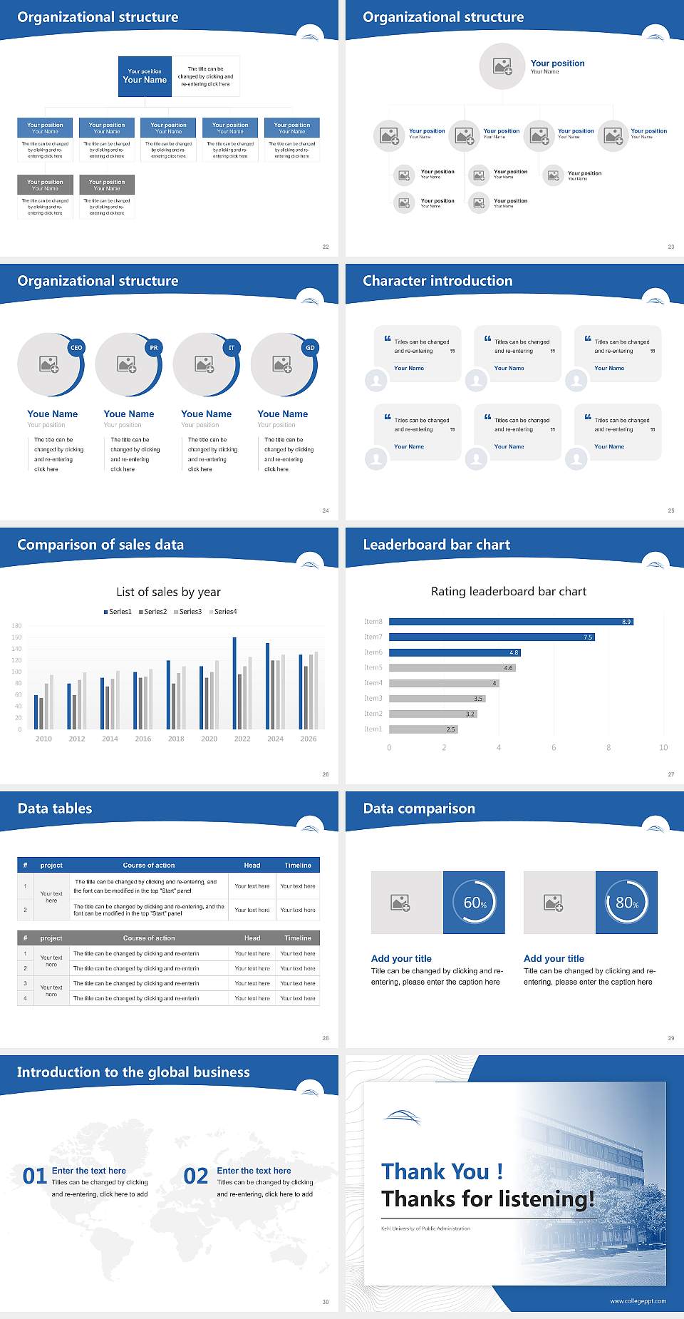 Kehl University of Public Administration Academic Presentation/Research Findings Report PPT Template4:3 ratio PPT effect preview image4