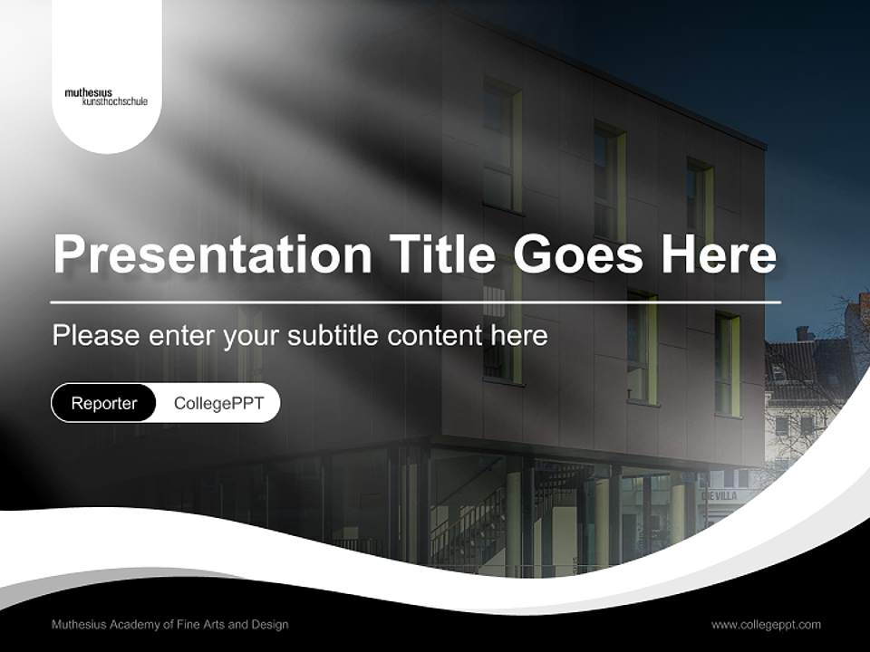 Muthesius Academy of Fine Arts and Design Lecture Sharing and Networking Event PPT Template4:3 ratio PPT effect preview image4