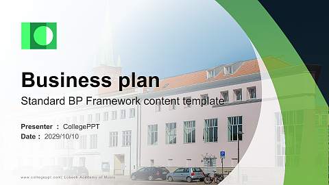 Lübeck Academy of Music Competition/Entrepreneurship Contest PPT Template