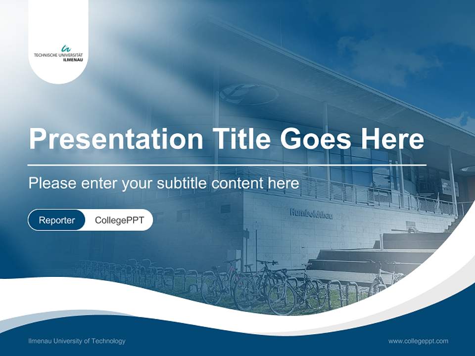 Ilmenau University of Technology Lecture Sharing and Networking Event PPT Template4:3 ratio PPT effect preview image4