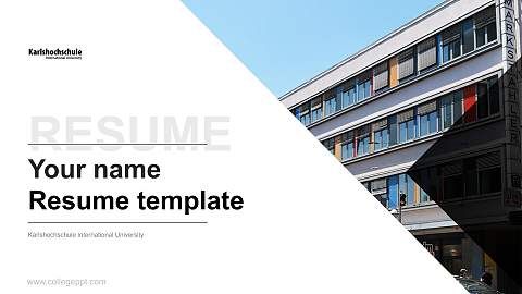Karlshochschule International University Resume PPT Template