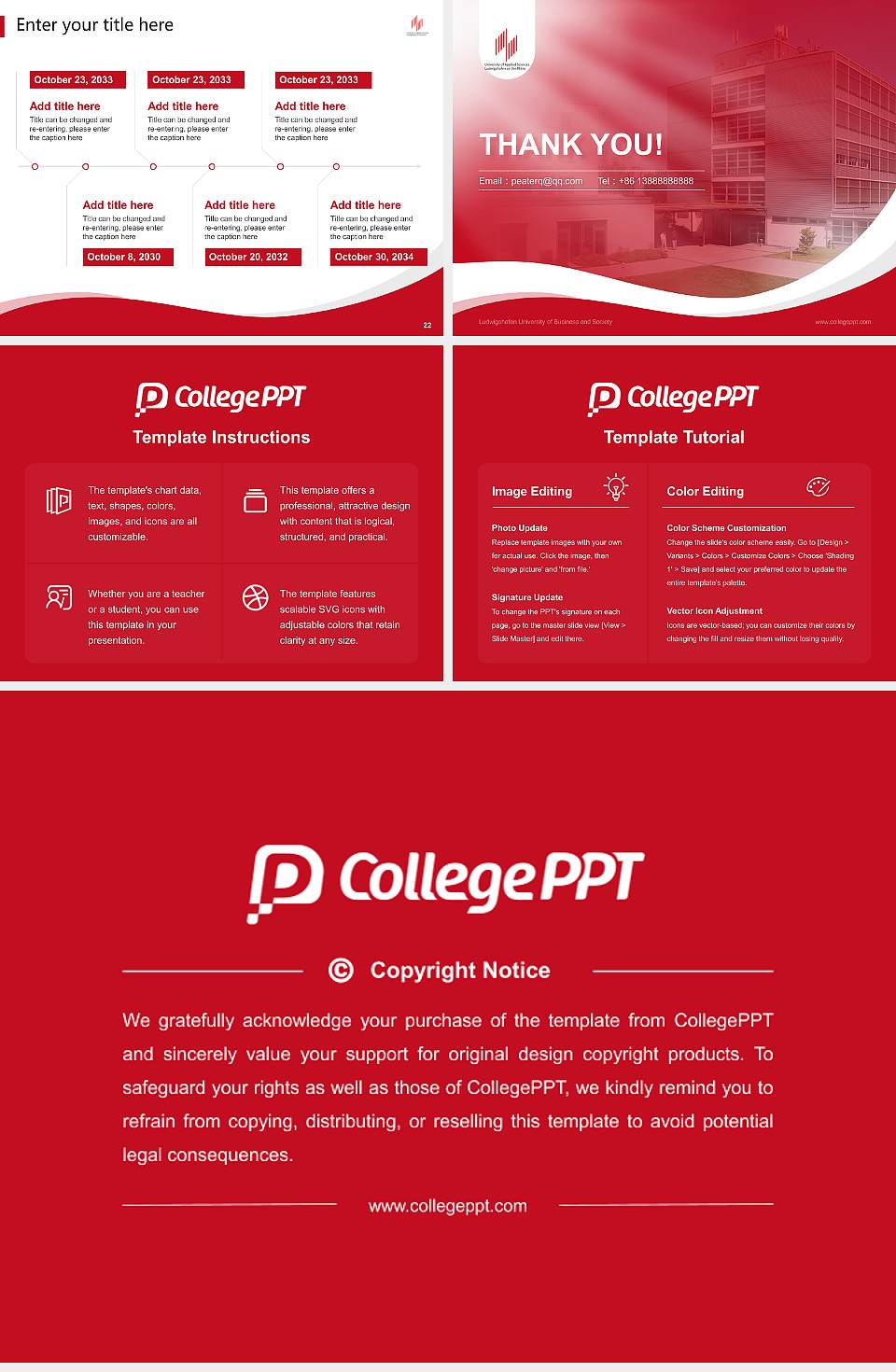 Ludwigshafen University of Business and Society Lecture Sharing and Networking Event PPT Template4:3 ratio PPT effect preview image4