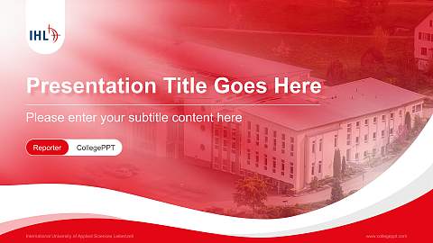 International University of Applied Sciences Liebenzell Lecture Sharing and Networking Event PPT Template