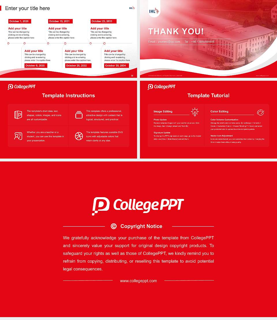International University of Applied Sciences Liebenzell Lecture Sharing and Networking Event PPT Template16:9 ratio PPT effect preview image4