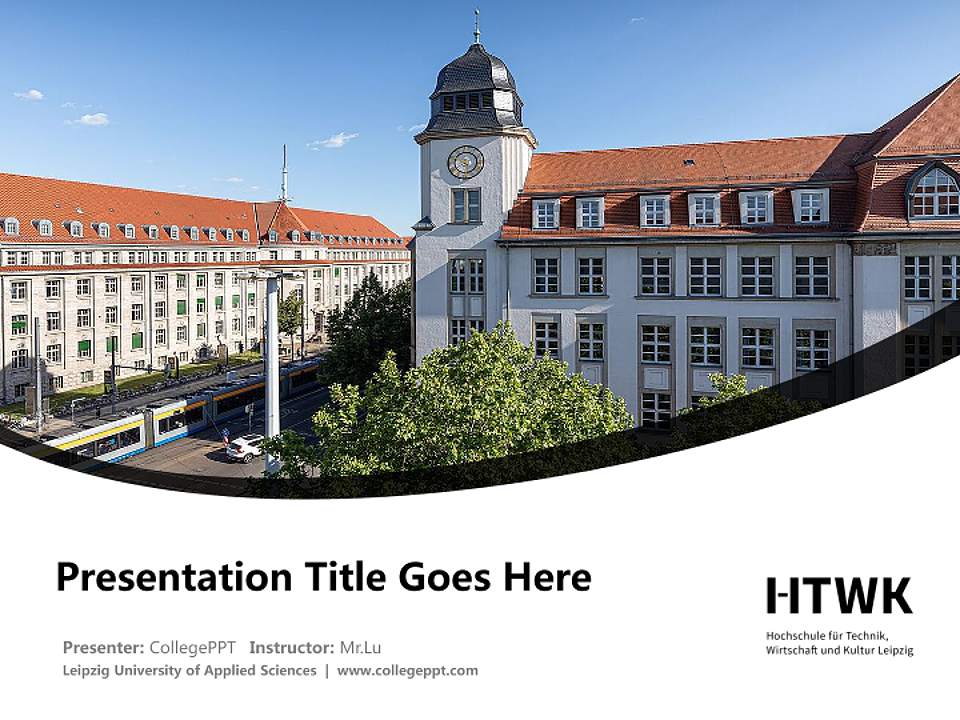 Leipzig University of Applied Sciences Course/Courseware Creation PPT Template4:3 ratio PPT effect preview image5