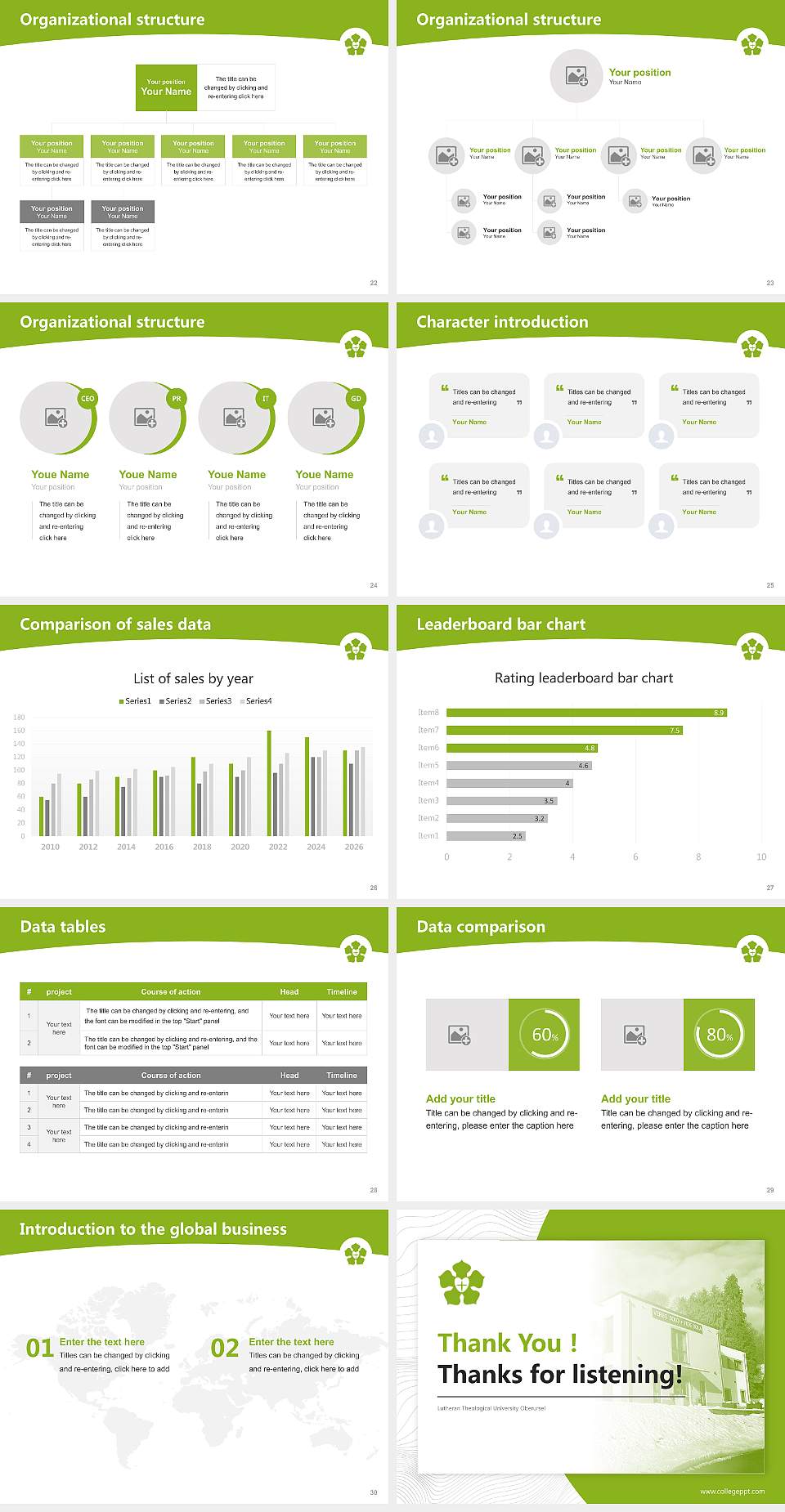 Lutheran Theological University Oberursel Academic Presentation/Research Findings Report PPT Template4:3 ratio PPT effect preview image4